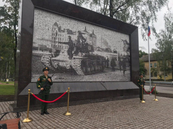 Фотопанно «Бессмертный полк» в Выборге