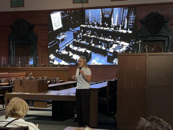 Бессмертный полк России провел в Манеже просветительскую площадку, посвященную 80-летию началу Нюрнбергского процесса