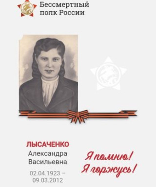 Лысаченко Александра Васильевна