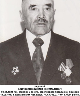 Каипкулов Хидият Нигаматович
