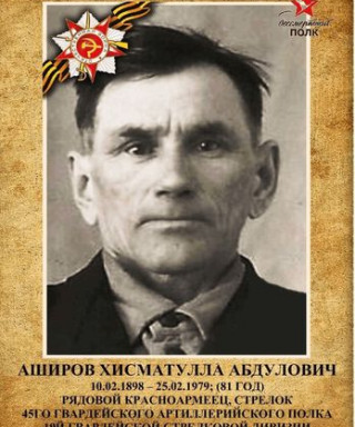 Аширов Хисматулла Абдулович