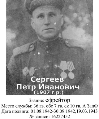 Сергеев Петр Иванович