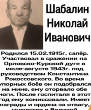 Шабалин Николай Иванович