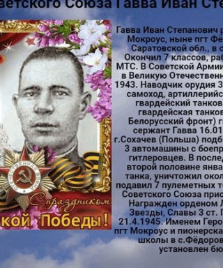 ГАВВА ИВАН СТЕПАНОВИЧ